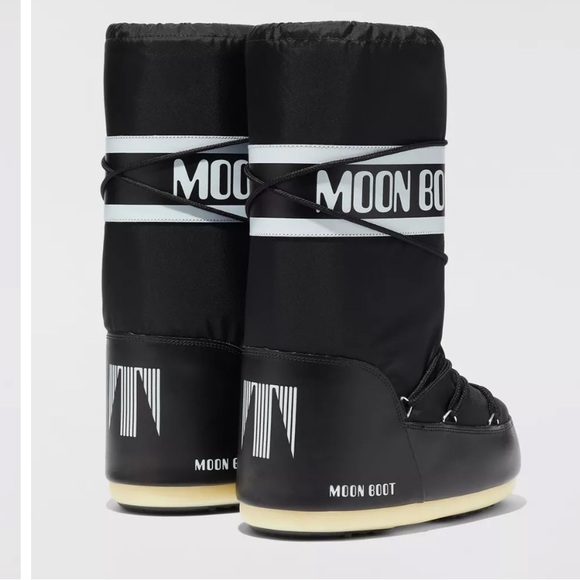 Moon Boot Shoes - BLACK AND WHITE MOON BOOT